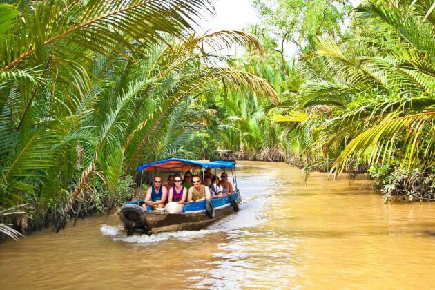 Indians experience Mekong Delta from Vienam Cambodia Laos tour package