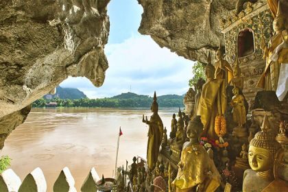 Pak Ou Caves exploration from Vietnam Cambodia & Laos trip