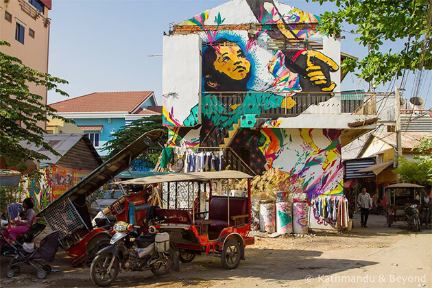 Phnom Penh’s Street Art visiting from Indochina trips