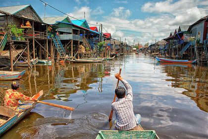 experience Tonle Sap Lake from Vietnam Cambodia & Laos tour packages