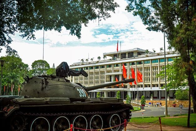 the reunification palace in ho chi minh city